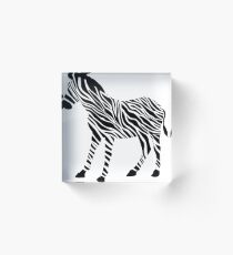 Zebra Acrylic Block