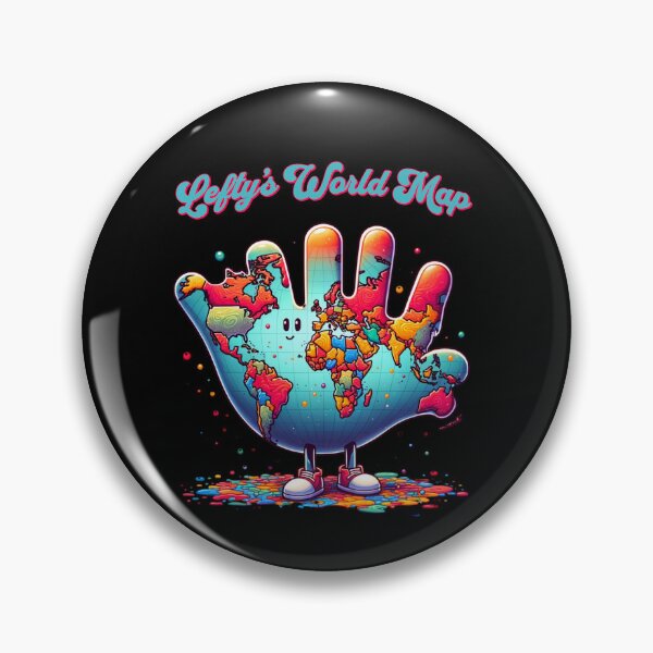 Item preview, Left Handed Definition - Lefty's world map designed and sold by JansenGS.