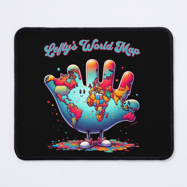 Item preview, Left Handed Definition - Lefty's world map designed and sold by JansenGS.