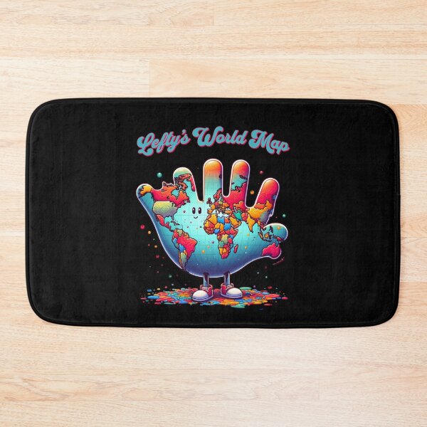 Item preview, Left Handed Definition - Lefty's world map designed and sold by JansenGS.