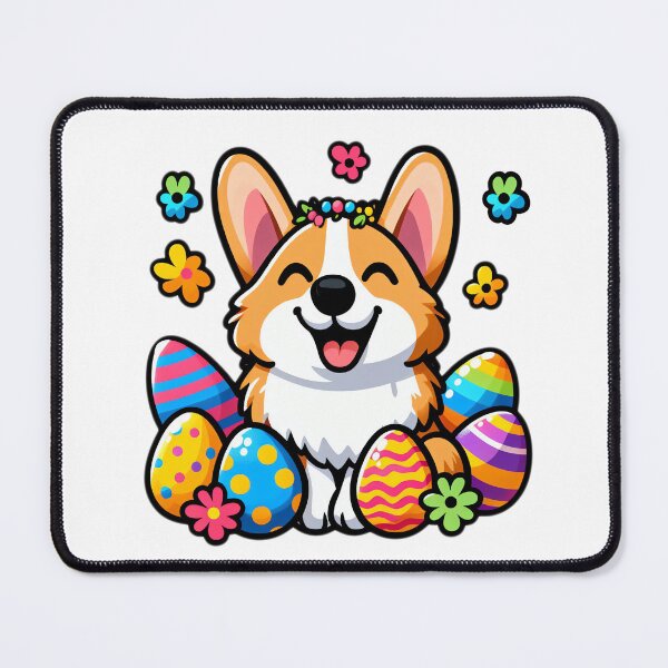 Item preview, Cheerful Corgi Easter Delight designed and sold by EpicPaws.
