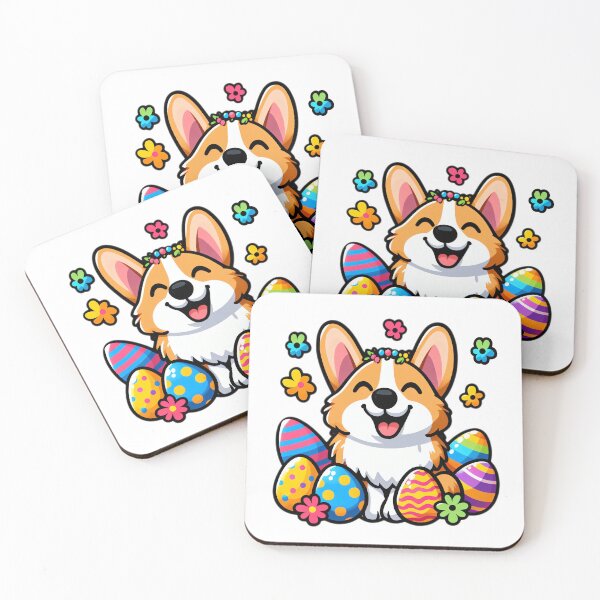 Item preview, Cheerful Corgi Easter Delight designed and sold by EpicPaws.