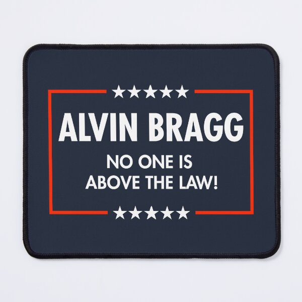 Item preview, Alvin Bragg - NO ONE IS ABOVE THE LAW (BLUE) designed and sold by Thelittlelord.