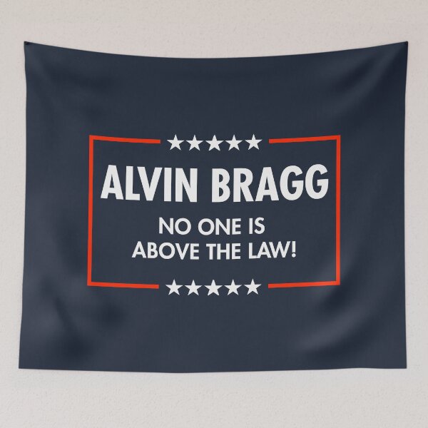 Item preview, Alvin Bragg - NO ONE IS ABOVE THE LAW (BLUE) designed and sold by Thelittlelord.