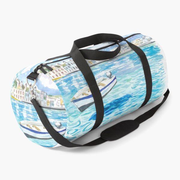 Item preview, Mykonos with Floating Boat On Turqoise Aegean Waters designed and sold by artshop77.