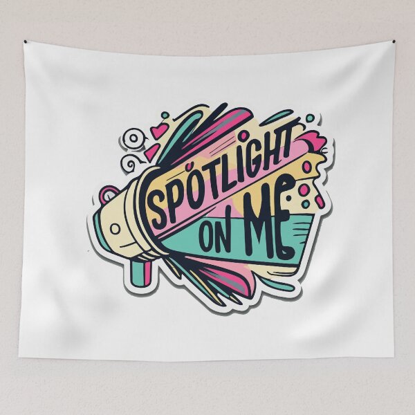 Item preview, Spotlight on Me - Vibrant Theater Quote designed and sold by NiftyWrx.