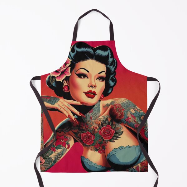 Item preview, Retro Tattoo Japanese Woman designed and sold by PulpVintage.