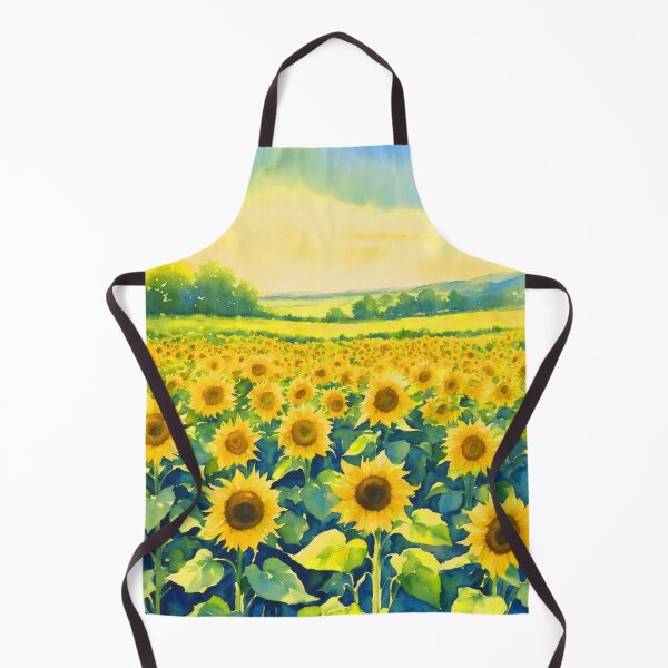Item preview, Watercolor Sunflower Field designed and sold by AmberRoseWrites.