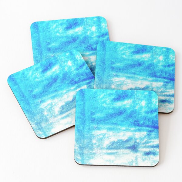 Item preview,  Vibrant futuristic waves in cyan, white, and blue designed and sold by bartekg3.