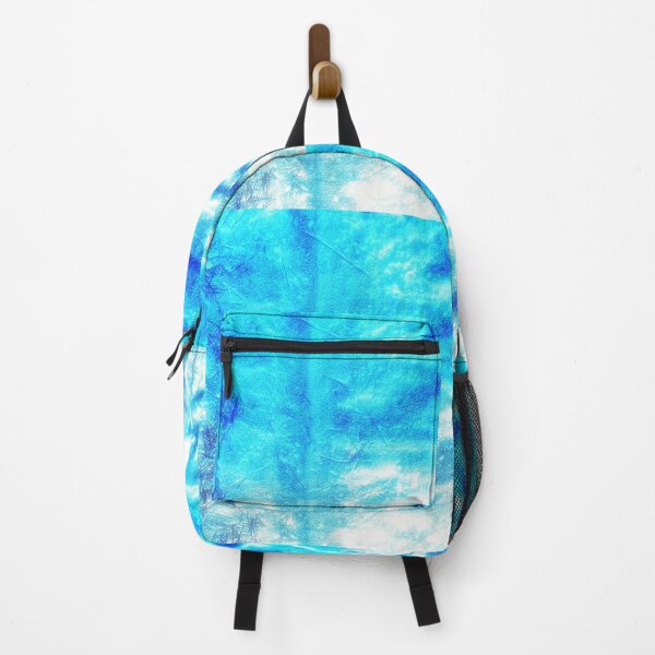 Item preview, Vibrant futuristic waves in cyan, white, and blue designed and sold by bartekg3.