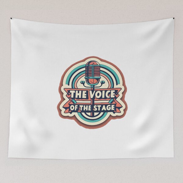 Item preview, Vintage Microphone - The Voice of the Stage Retro Design designed and sold by NiftyWrx.