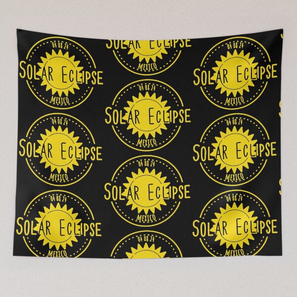 Item preview, Mexico 040824 Total Solar Eclipse 2024 - yellow designed and sold by EmeraldeaArt.