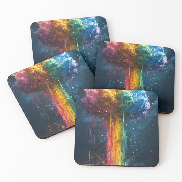 Artikelvorschau, Regenbogentropfen-Pilzwolke entworfen und verkauft von OccultDreams.