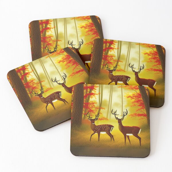 Item preview, Two deer in an Autumn Forest / Woods designed and sold by Marymarice.