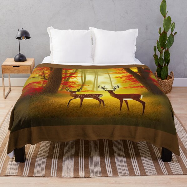 Item preview, Two deer in an Autumn Forest / Woods designed and sold by Marymarice.