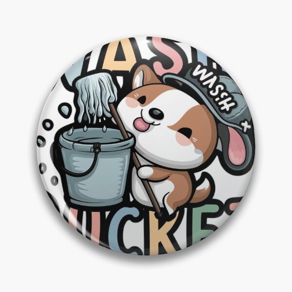 Item preview, Wash bucket cuite sticker  designed and sold by DondDesigner.