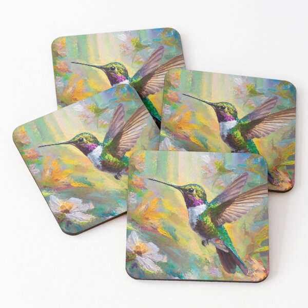 Item preview, Beautiful Hummingbird Illustrations designed and sold by drawbey.