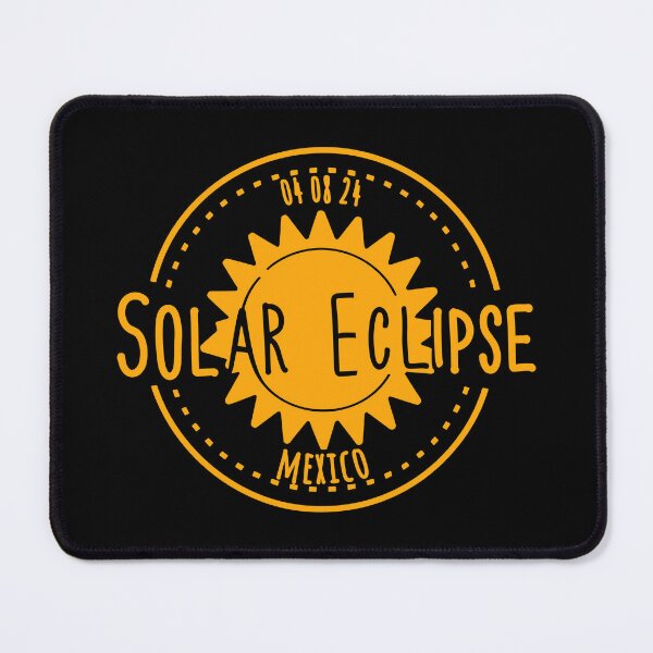 Item preview, Mexico 040824 Total Solar Eclipse 2024 - orange yellow designed and sold by EmeraldeaArt.