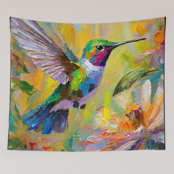 Item preview, Beautiful Hummingbird Illustrations designed and sold by drawbey.