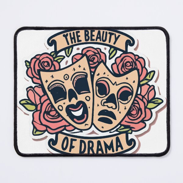 Item preview, The Beauty of Drama - Comedy and Tragedy Theater Masks designed and sold by NiftyWrx.