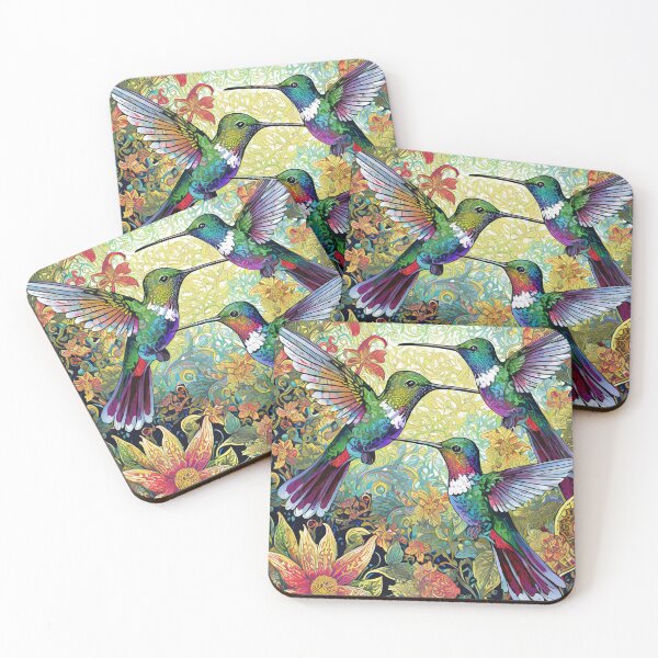 Item preview, Beautiful Hummingbird Illustrations designed and sold by drawbey.