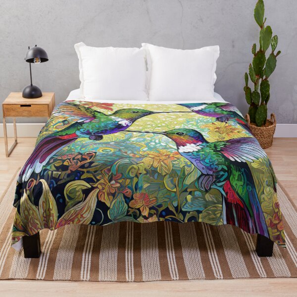 Item preview, Beautiful Hummingbird Illustrations designed and sold by drawbey.