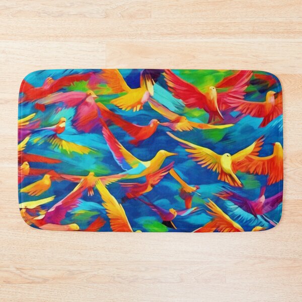 Item preview, Vibrant Birds Painting designed and sold by Health And Fitness Posts e-Store.