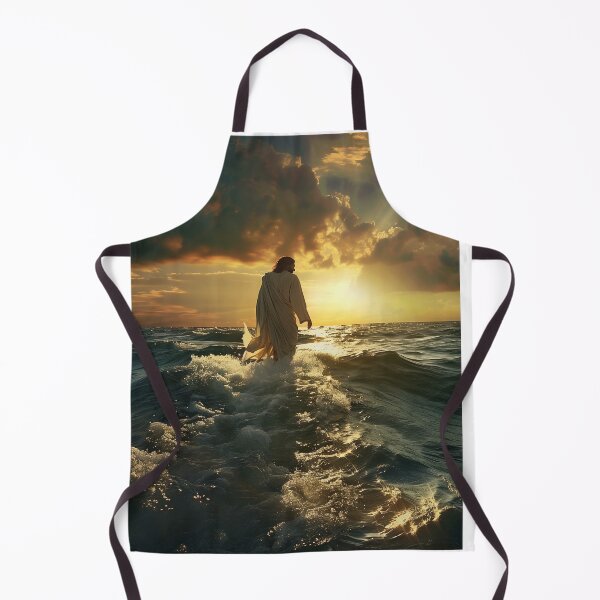 Item preview, Jesus walking above water Poster designed and sold by Pattern Heaven.