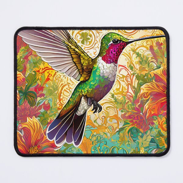 Item preview, Beautiful Hummingbird Illustrations designed and sold by drawbey.