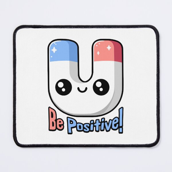 Item preview, Be Positive! Cute Magnet Pun! designed and sold by PMCreative.