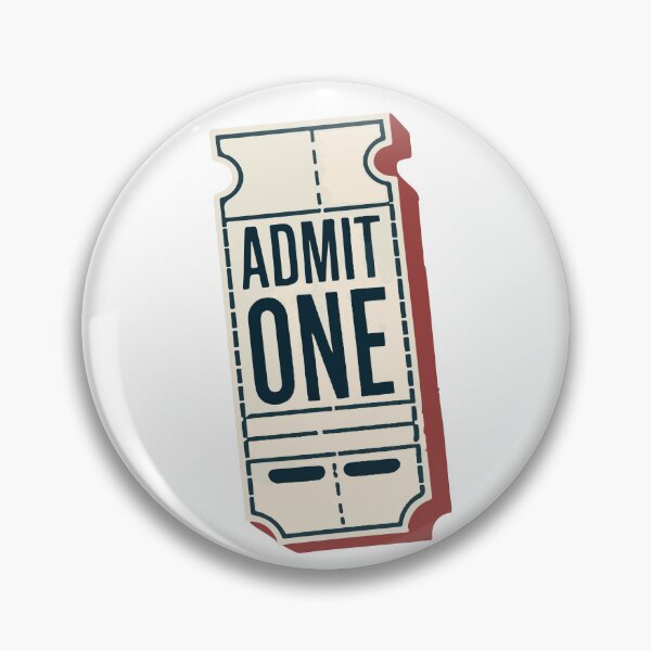 Item preview, Admit One Ticket Stub Vector Illustration designed and sold by NiftyWrx.