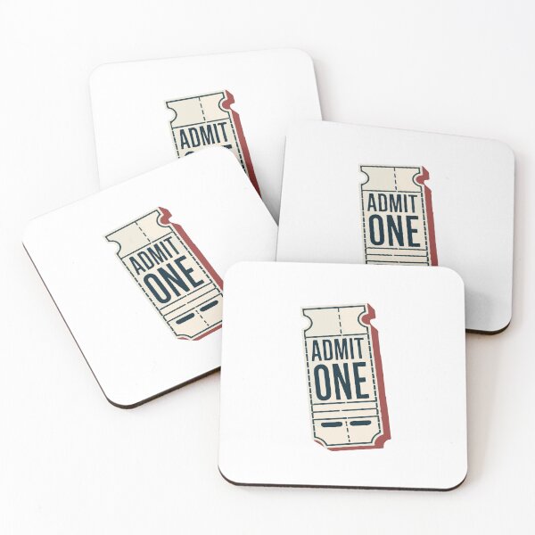 Item preview, Admit One Ticket Stub Vector Illustration designed and sold by NiftyWrx.