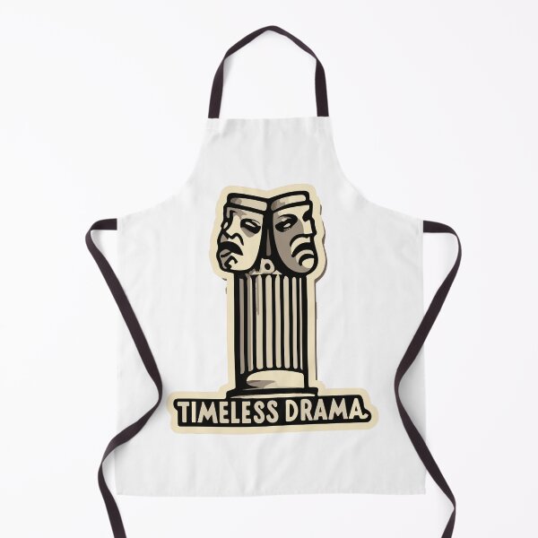 Item preview, Classic Greek Column with Drama Masks - Timeless Drama designed and sold by NiftyWrx.