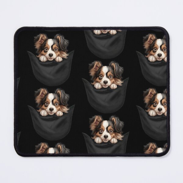 Item preview, Dog in a Pocket Cute Papillon designed and sold by LovelyHappyGift.