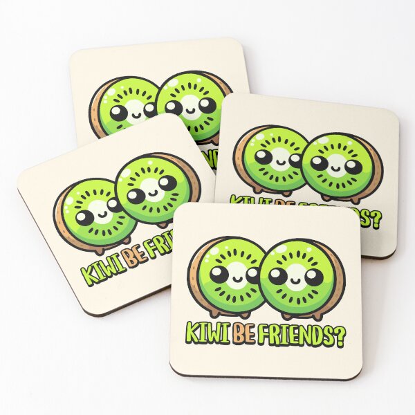 Item preview, Kiwi Be Friends! Cute Kiwi Fruit Pun designed and sold by PMCreative.