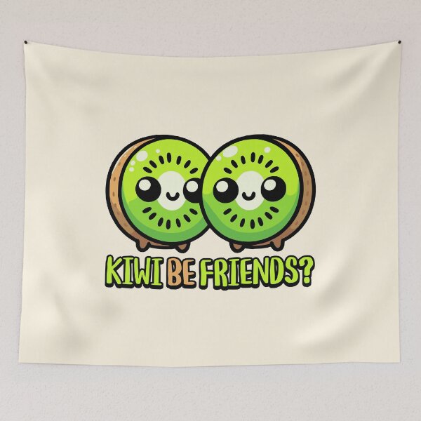 Item preview, Kiwi Be Friends! Cute Kiwi Fruit Pun designed and sold by PMCreative.