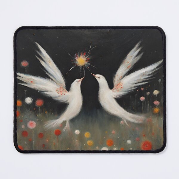 Item preview, peace birds catching light designed and sold by ohsopurposeless.