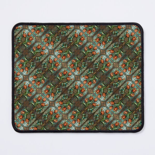 Item preview, Steampunk styled Tulip Flower Seamless Pattern designed and sold by Petalandfur.