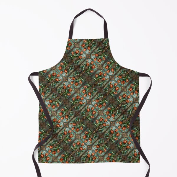 Item preview, Steampunk styled Tulip Flower Seamless Pattern designed and sold by Petalandfur.