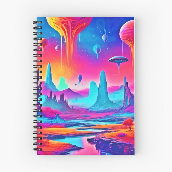Item preview, Colorful Alien Landscape designed and sold by Health And Fitness Posts e-Store.
