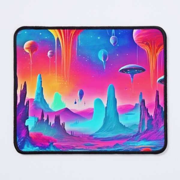Item preview, Colorful Alien Landscape designed and sold by Health And Fitness Posts e-Store.