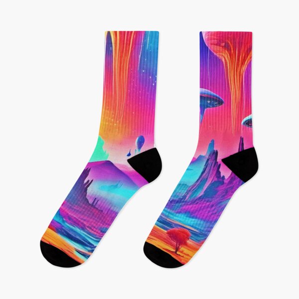 Item preview, Colorful Alien Landscape designed and sold by Health And Fitness Posts e-Store.