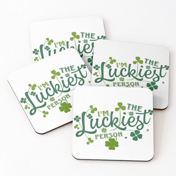 Item preview, Typography "I'm the luckiest Person" designed and sold by Zatch-Bell.