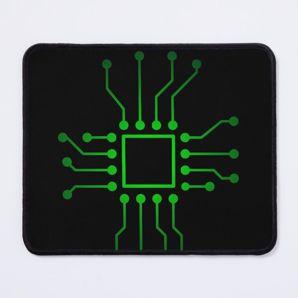 Item preview, Tech Circuitry: Digital Drawing of Green Circuit Schematic designed and sold by RiciPaneto.