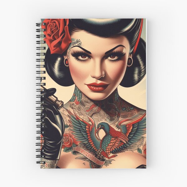 Item preview, Vintage Tattoo Pin-up designed and sold by PulpVintage.