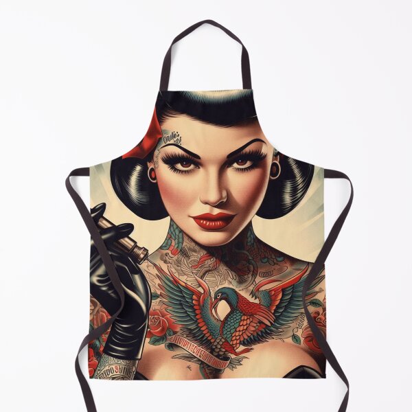 Item preview, Vintage Tattoo Pin-up designed and sold by PulpVintage.