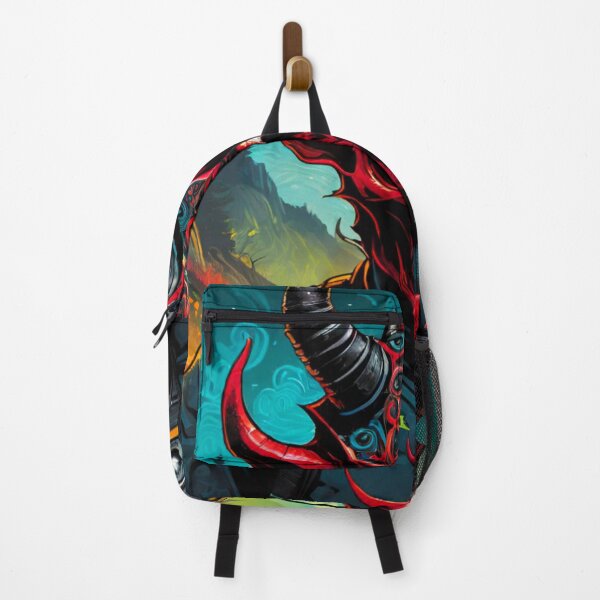 Item preview, Infernal Exodus - The Devil Emerges from Hell with Backpack designed and sold by GrizzlyCollective.