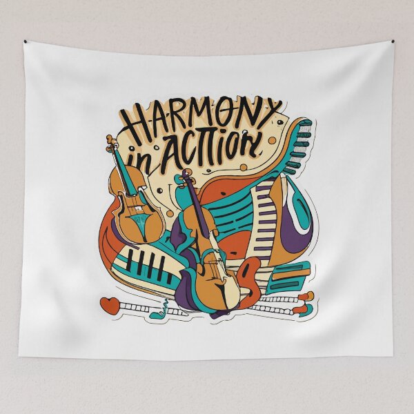 Item preview, Harmony in Action - Abstract Orchestra designed and sold by NiftyWrx.