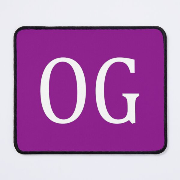 Item preview, OG Initials Monogram Elegant White Letters designed and sold by Jeallan Designs.