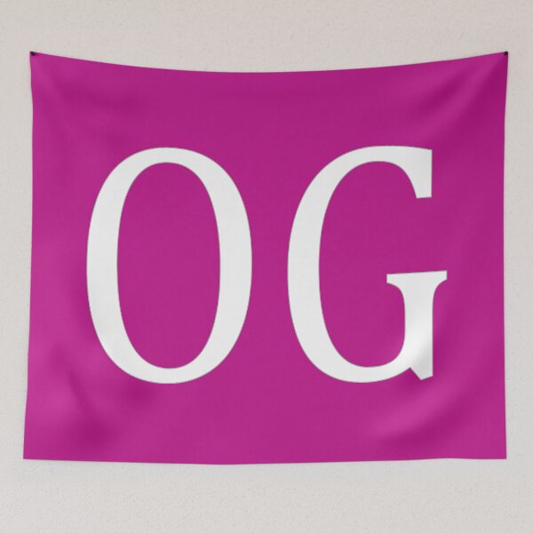 Item preview, OG Initials Monogram Elegant White Letters designed and sold by Jeallan Designs.